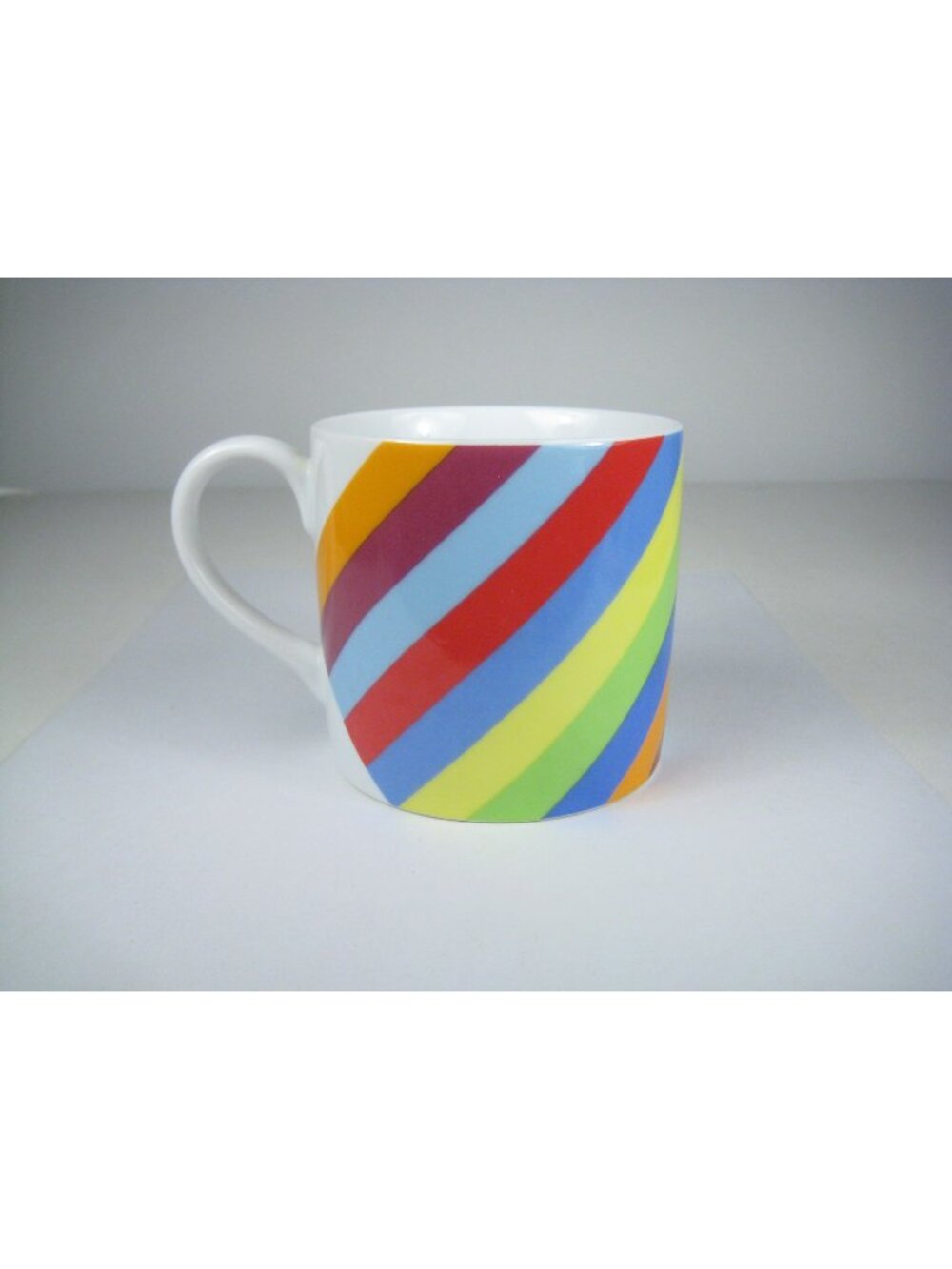 Swid Powell Gene Meyer Stripes Porcelain Ceramic Coffee Mug Thailand